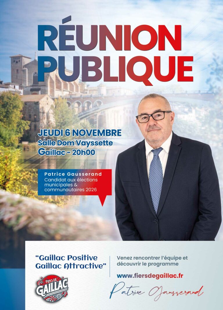 patrice gausserand candidat à l'élection municipale de gaillac 2026