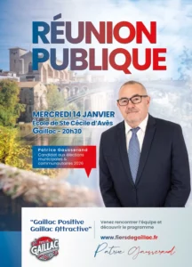 réunion publique du 14 janvier 2026