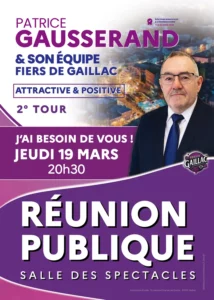 reunion publique patrice gausserand 19 mars 2026